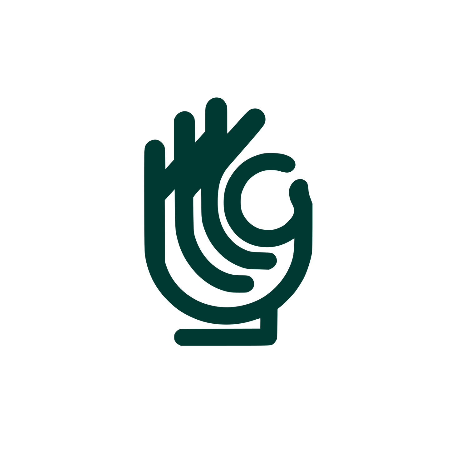 Glove Hand Logo #003932