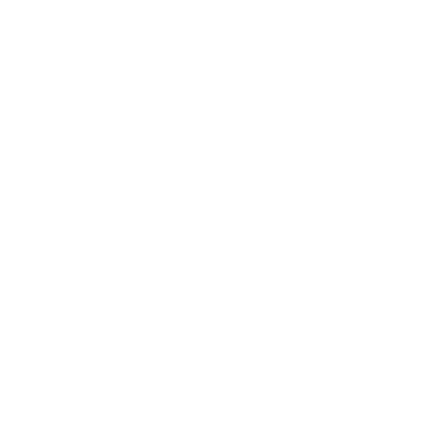 Hand Gesture Logo #ffffff