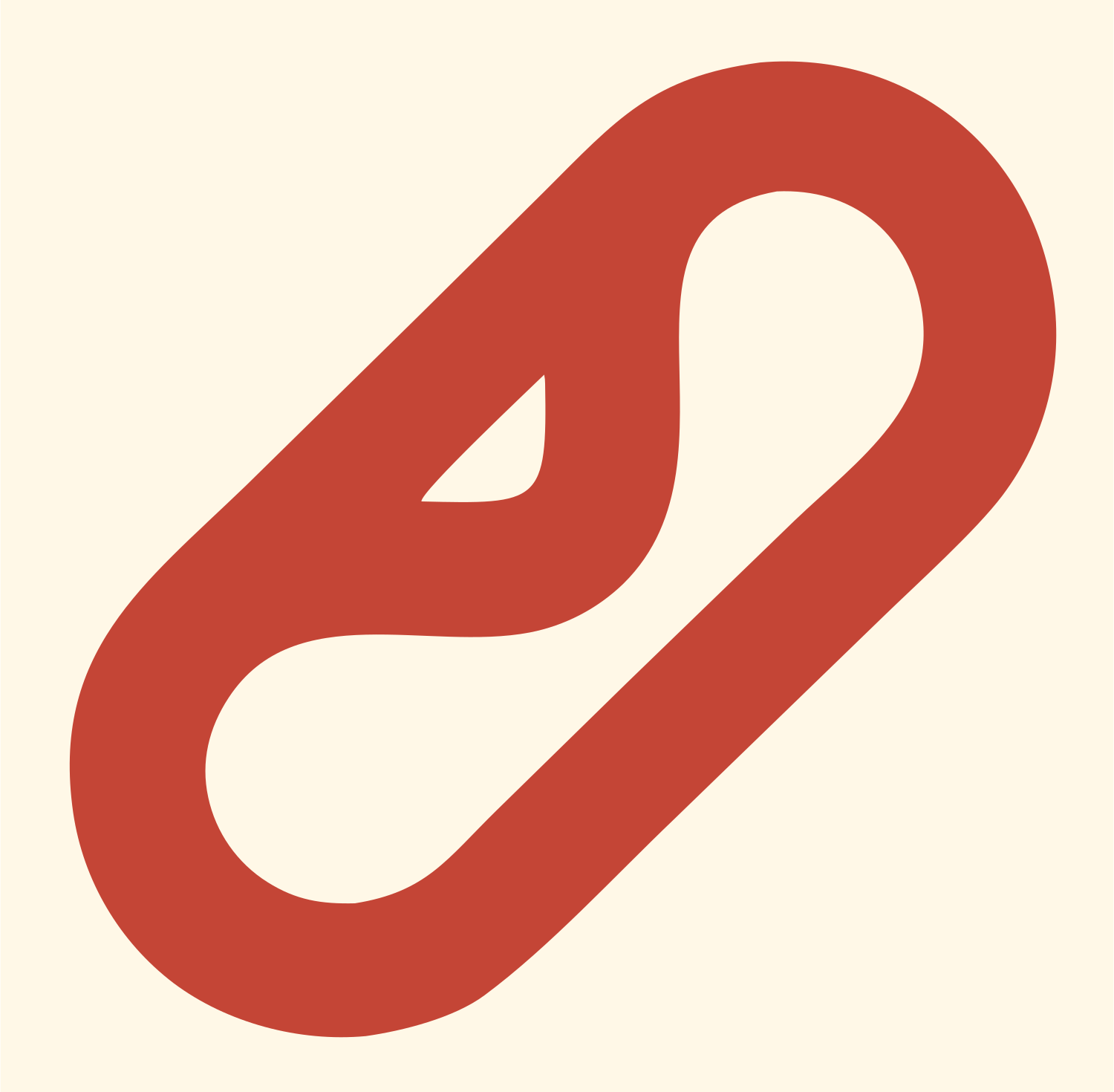 Monoline Capsule Bean Icon #fff8e7/#c44536