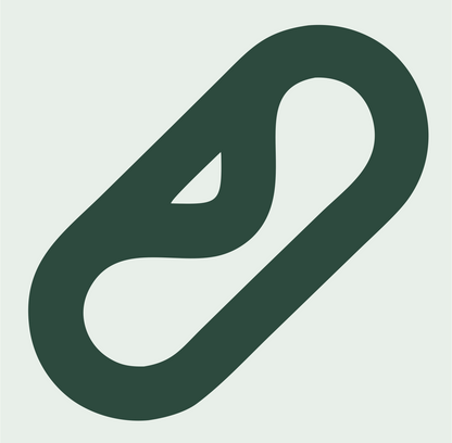 Monoline Capsule Bean Icon #e8efe9/#2d4a3e