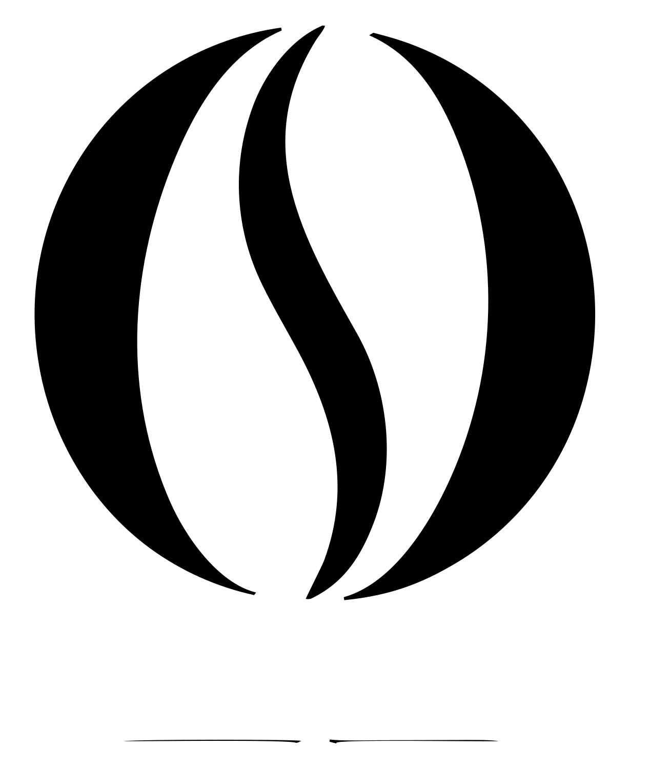 Steam Rising Bean Icon #ffffff/#000000