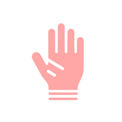 Hand Symbol Logo #ffa6a6