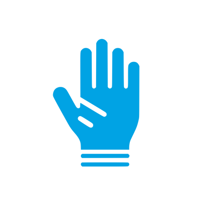 Hand Symbol Logo #00a3e4