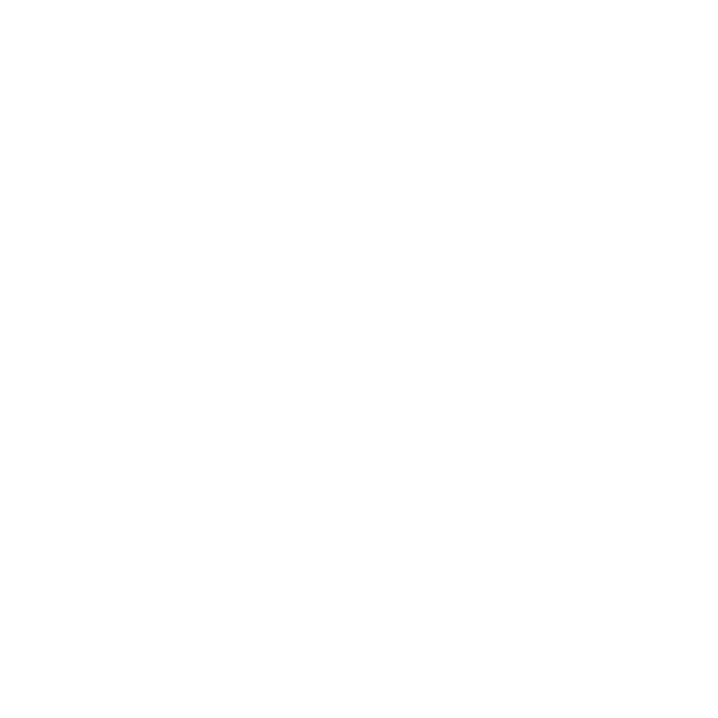 Hand Symbol Logo #ffffff