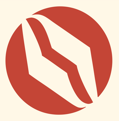 Circle Coffee Bean Icon #fff8e7/#c44536