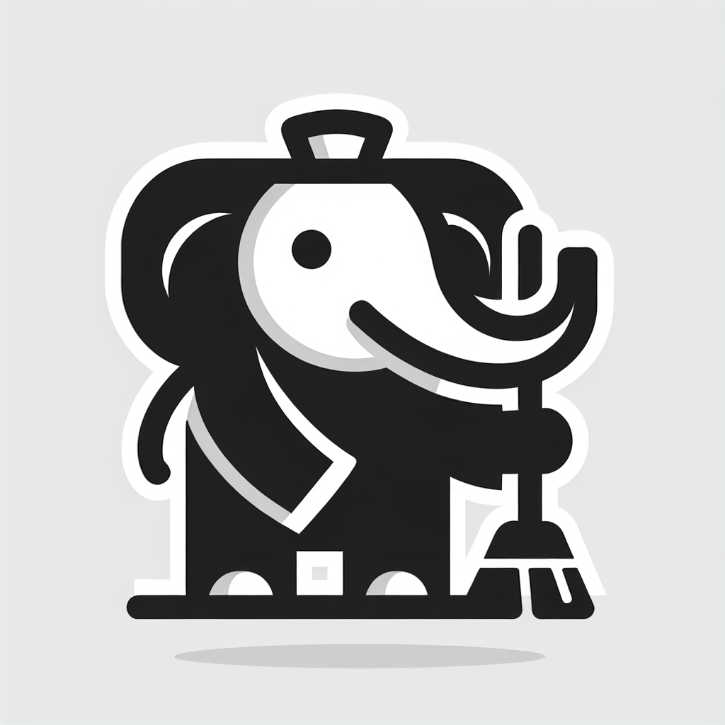 Cartoon Elephant in Suit Logo