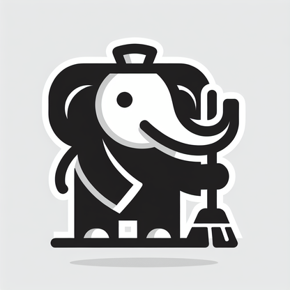 Cartoon Elephant in Suit Logo