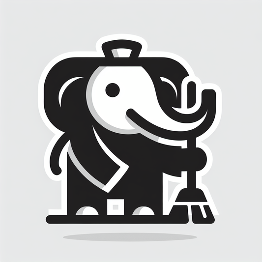 Cartoon Elephant in Suit Logo