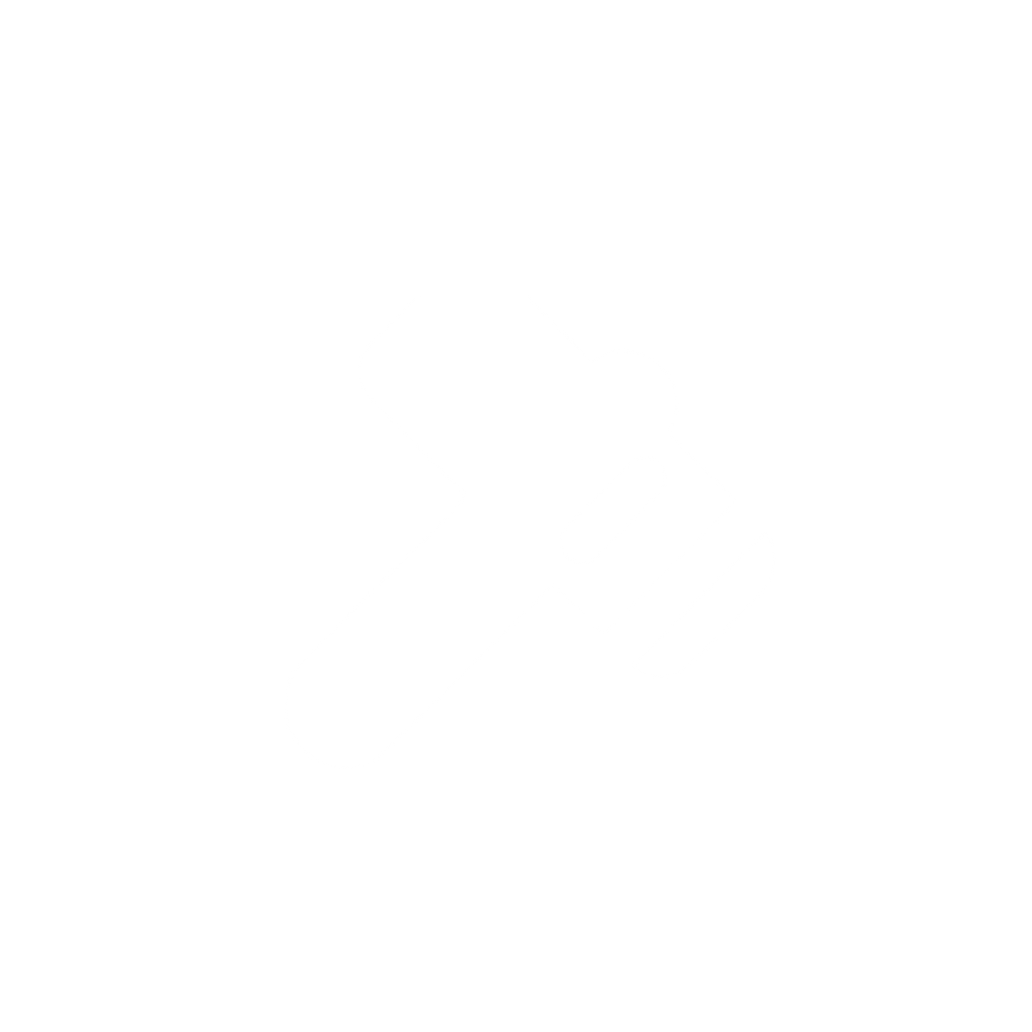 Hammer Silhouette Logo #ffffff