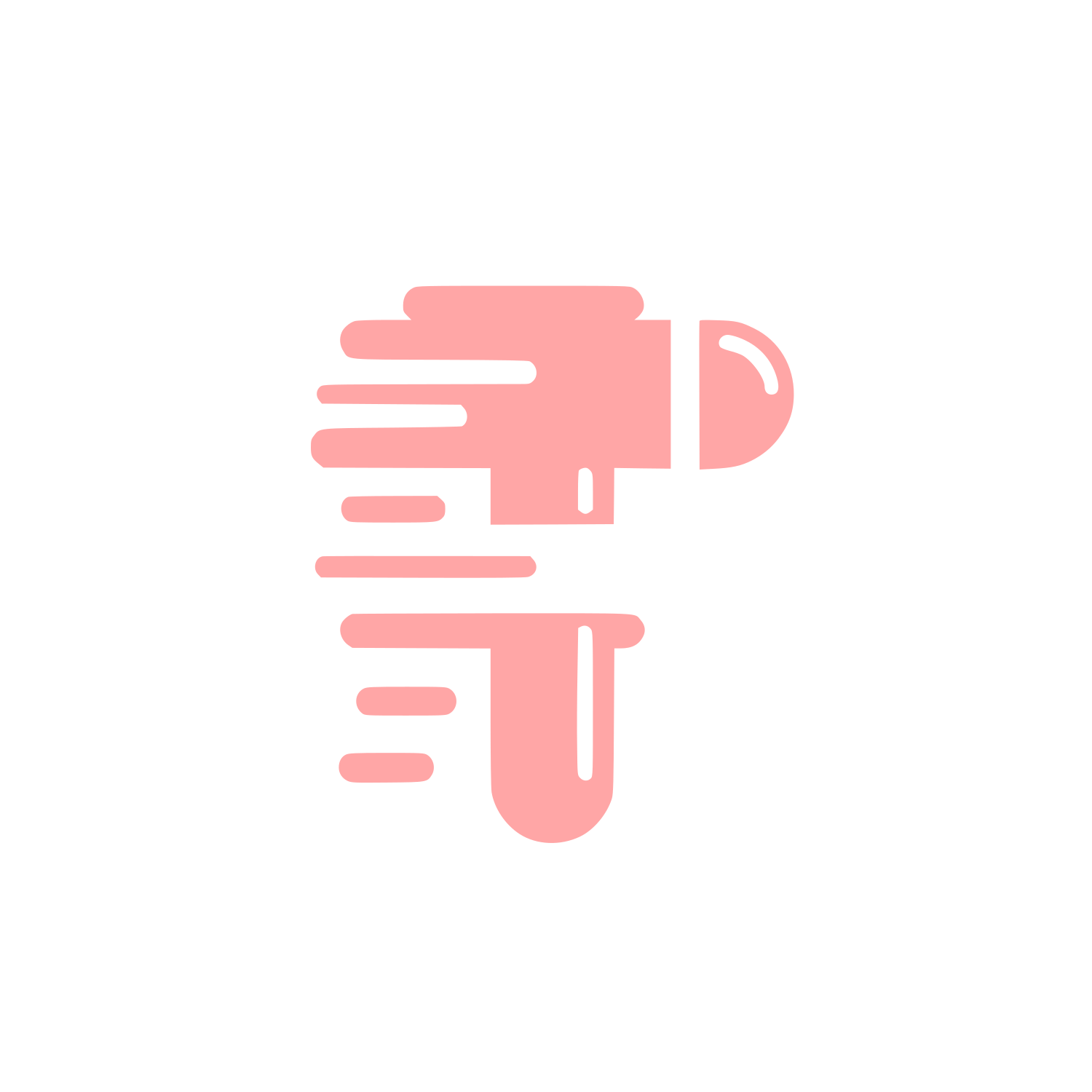 Speedy Bird Logo #ffa6a6