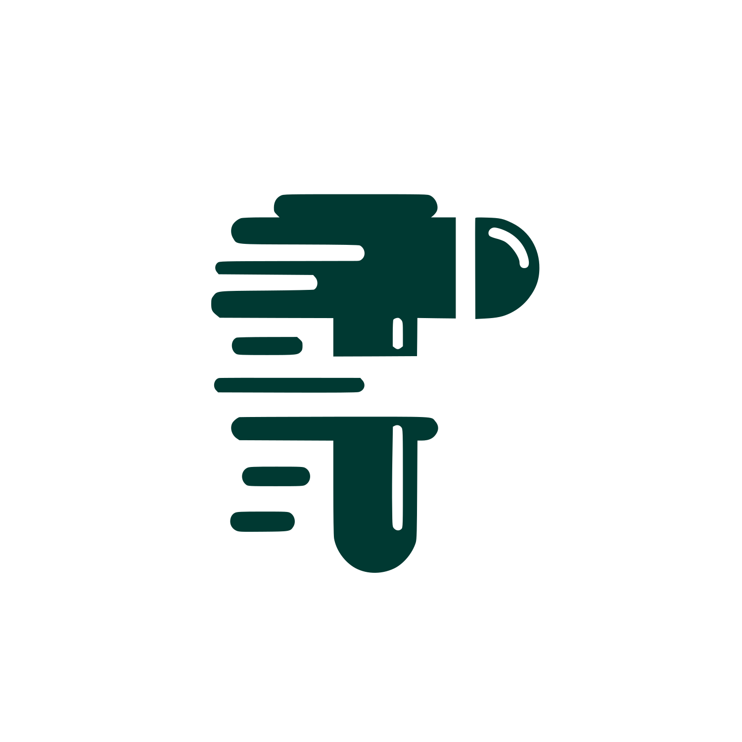 Speedy Bird Logo #003932