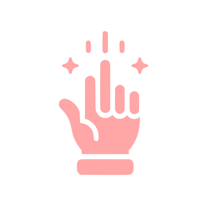 Interactive Hand Logo #ffa6a6