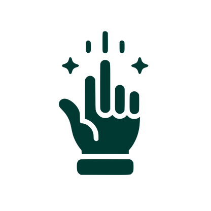 Interactive Hand Logo #003932