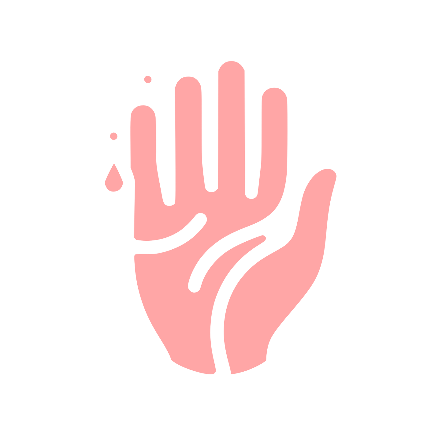 Hand Bold Logo #ffa6a6