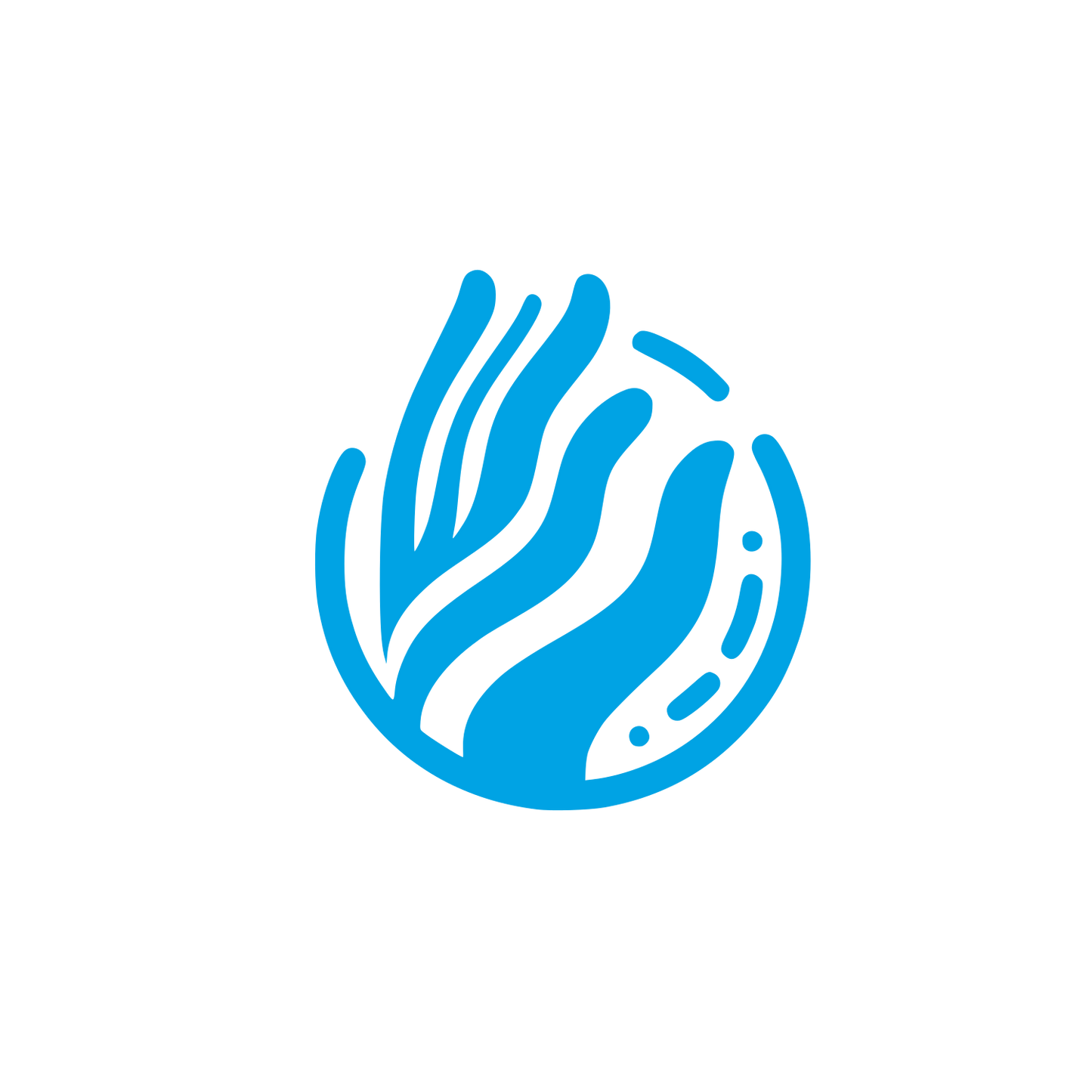 Wave Hand Logo #00a3e4