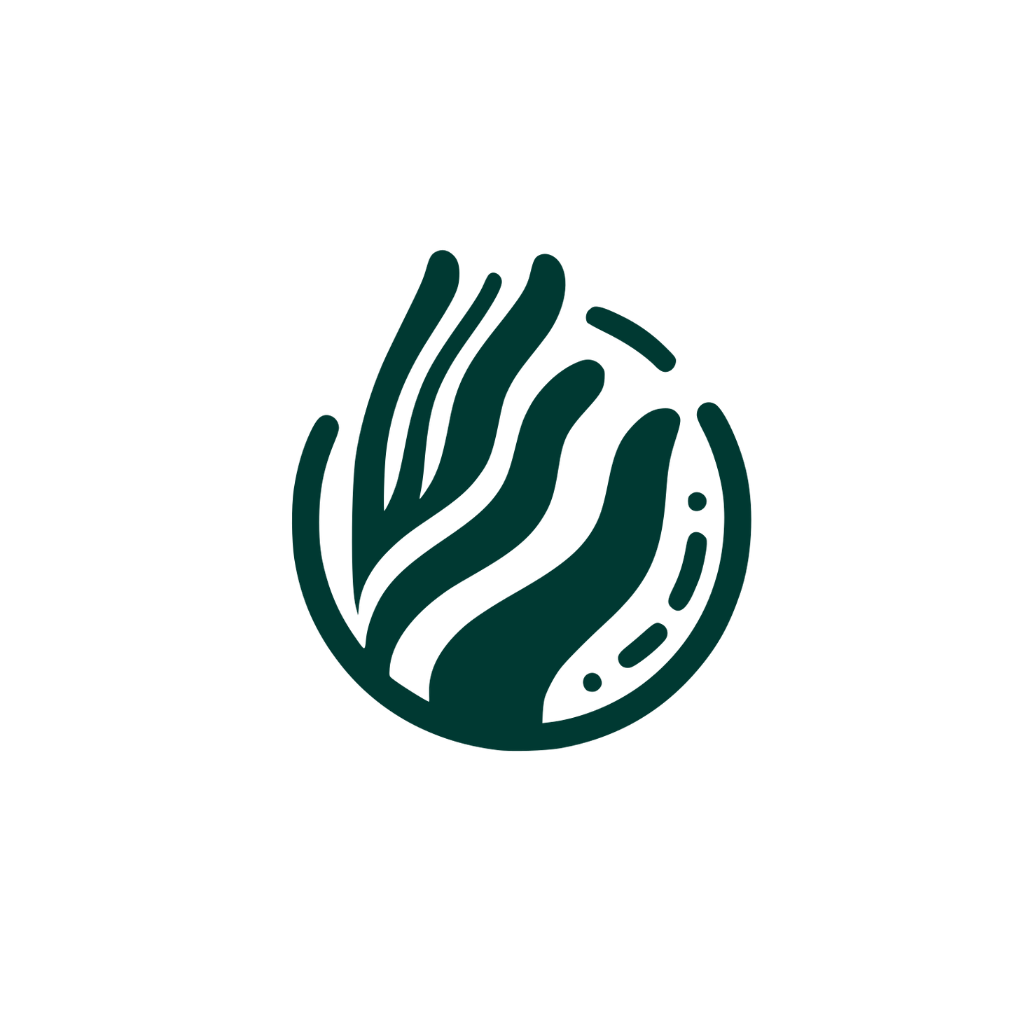 Wave Hand Logo #003932