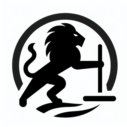 Lion with Staff Logo