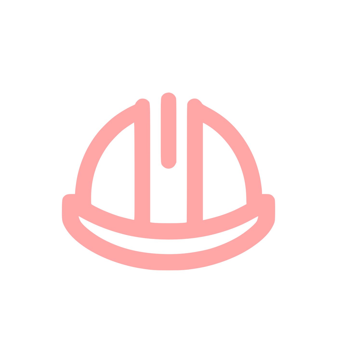 Safety Helmet Logo #ffa6a6
