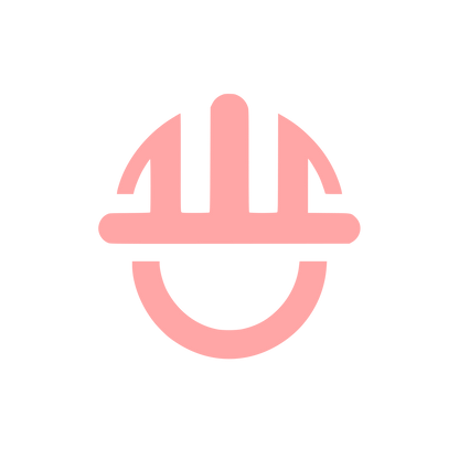 Hardhat Semicircle Logo #ffa6a6