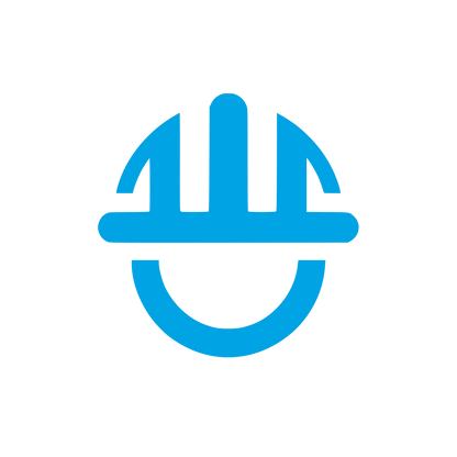 Hardhat Semicircle Logo #00a3e4