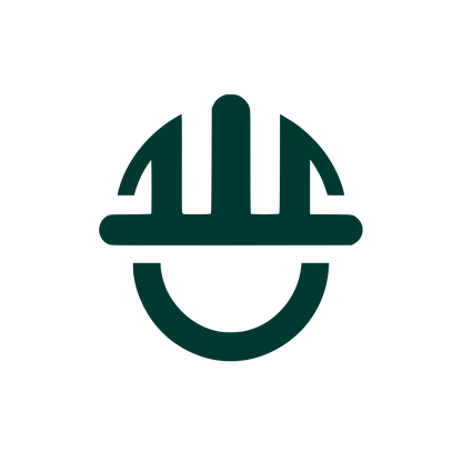 Hardhat Semicircle Logo #003932