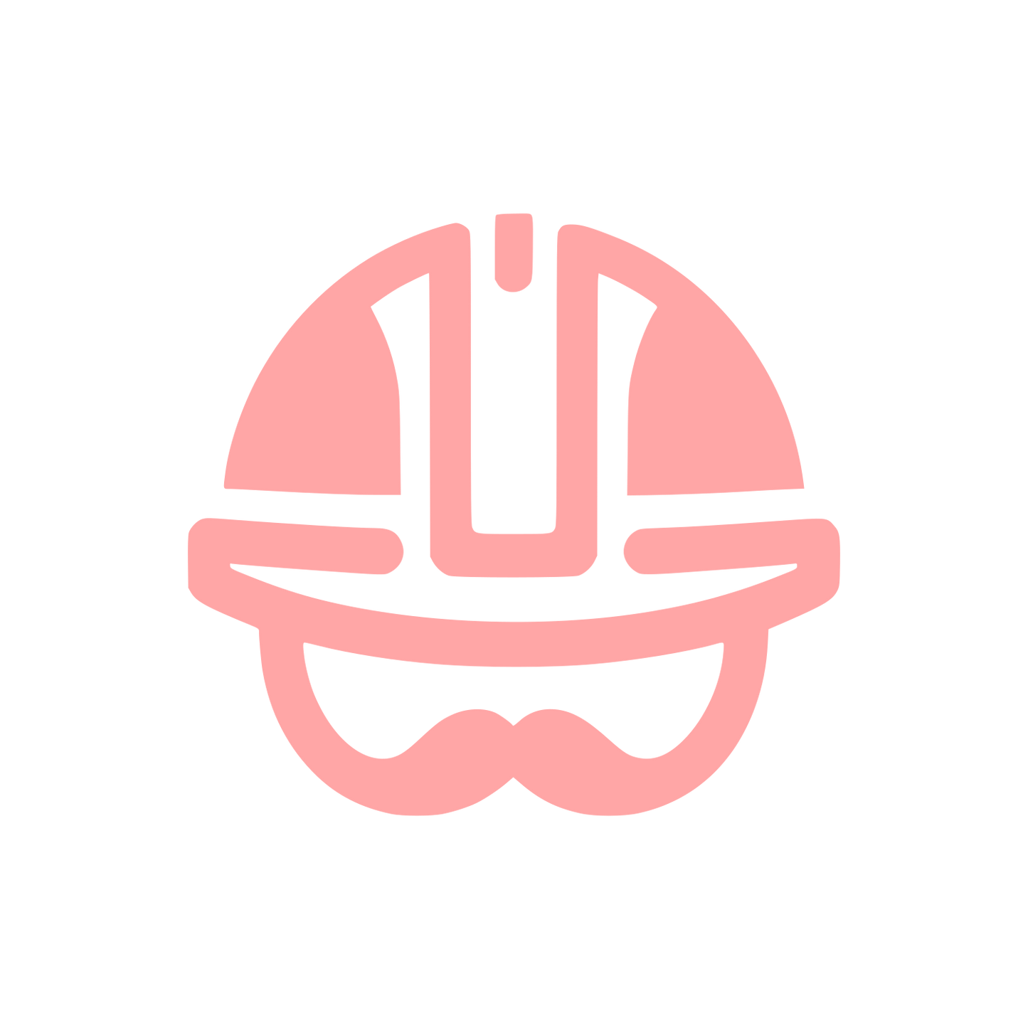 Hardhat Safety Logo #ffa6a6