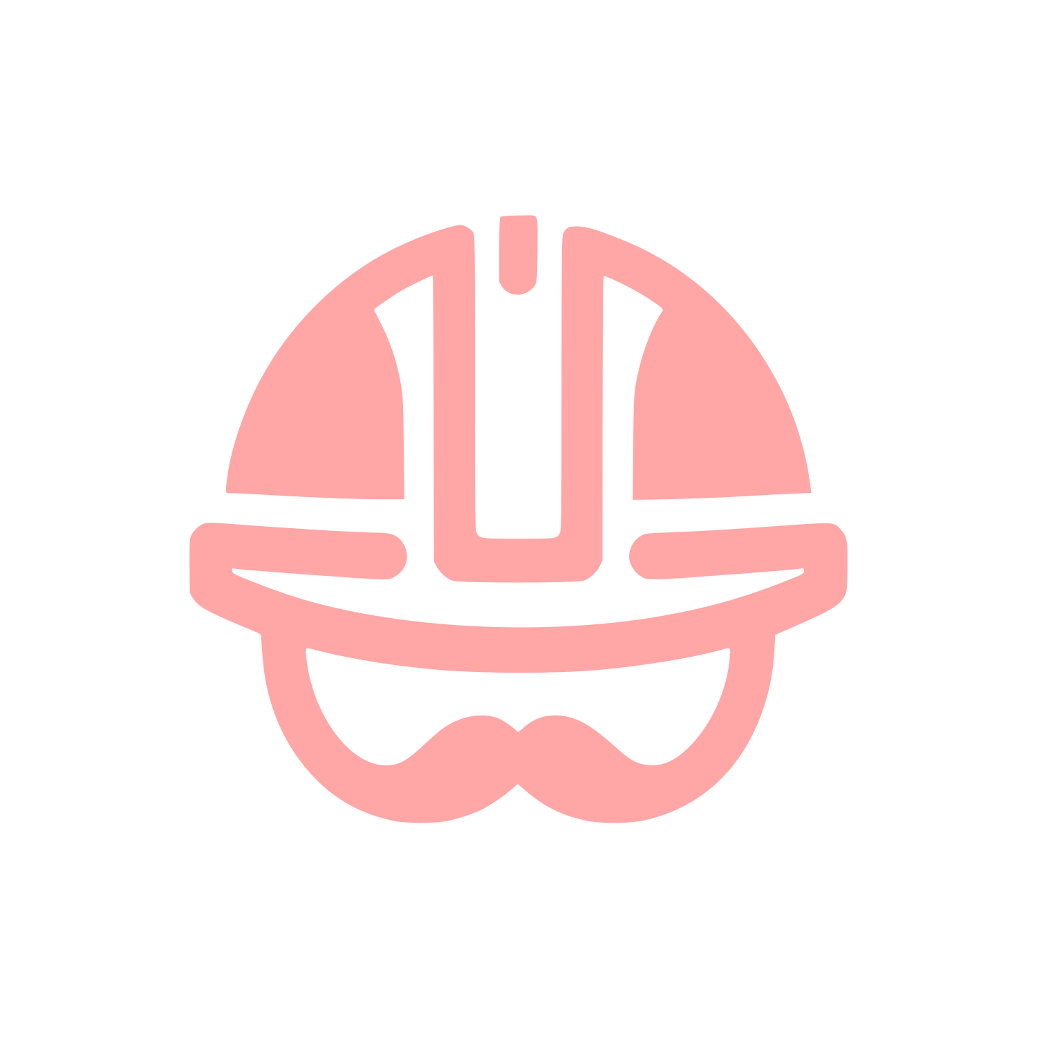 Hardhat Safety Logo #ffa6a6