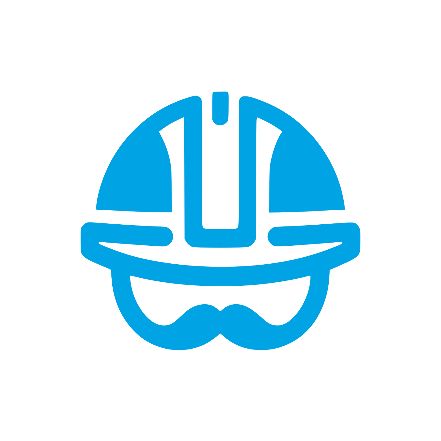 Hardhat Safety Logo #00a3e4
