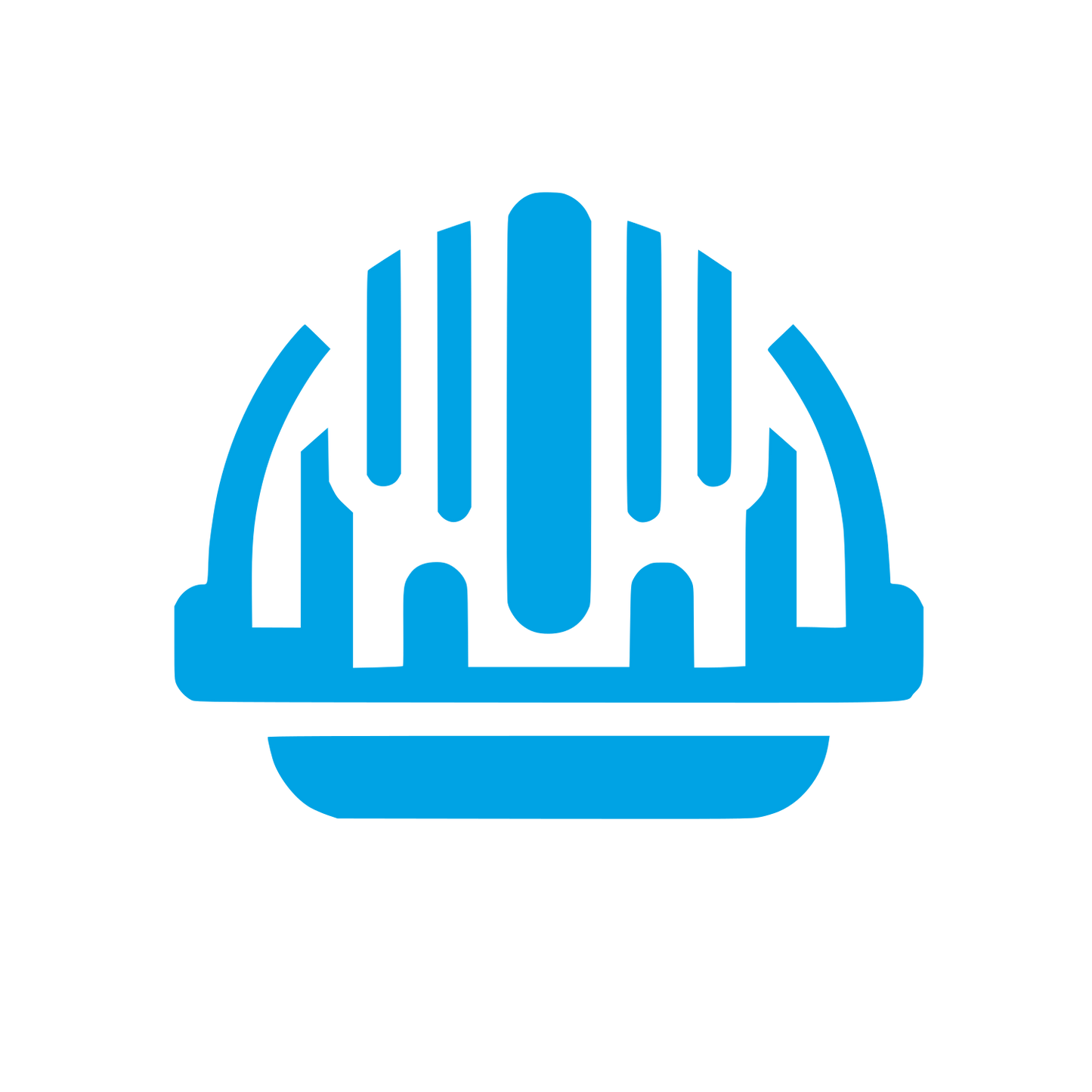 Safety Helmet Logo #00a3e4