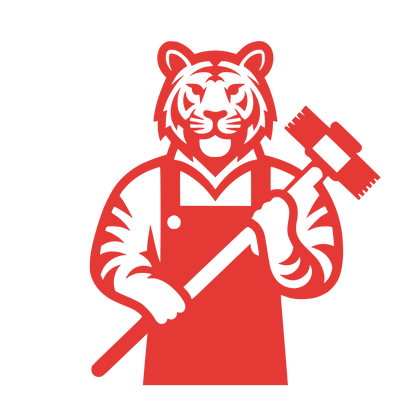 Tiger in Apron Logo #E53935