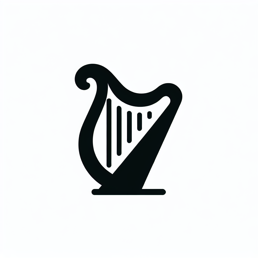 Harp Instrument Logo