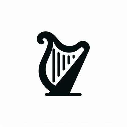 Harp Instrument Logo