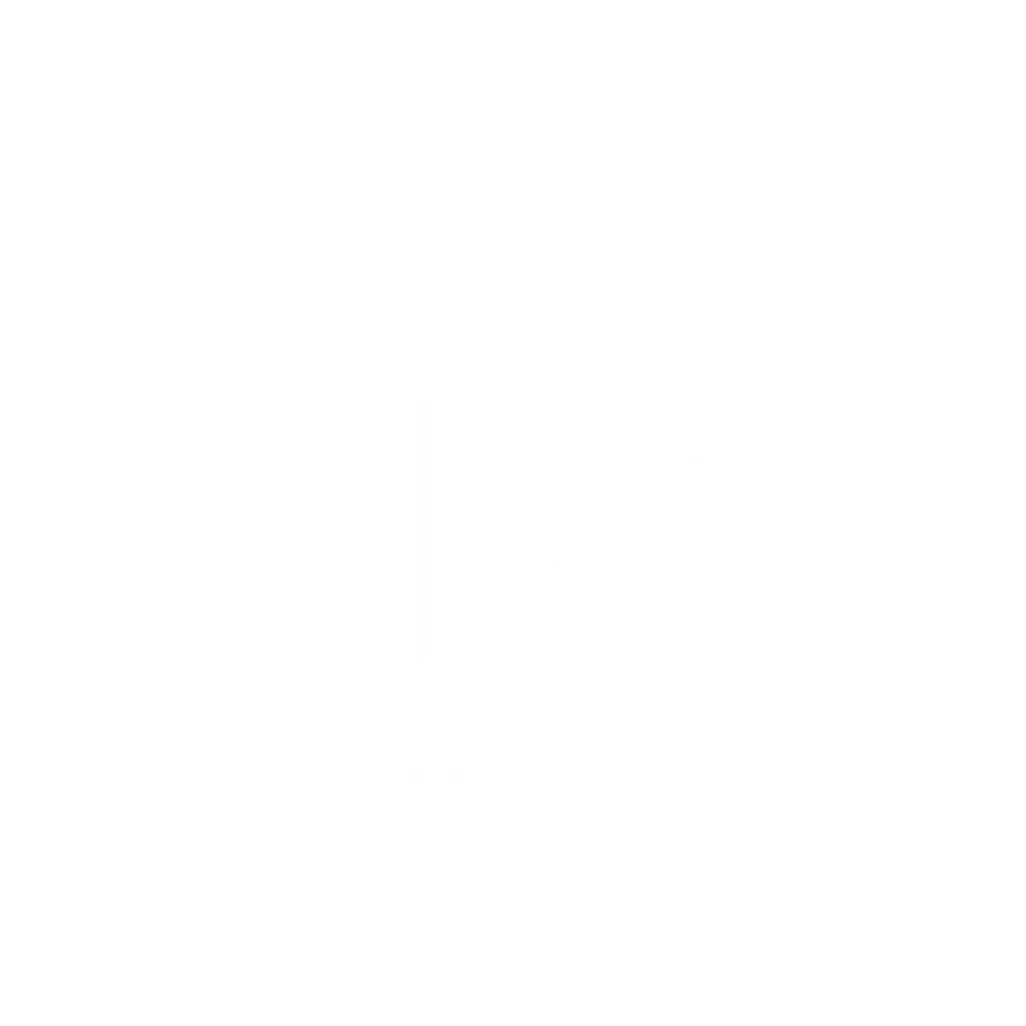 Harp Instrument Logo #ffffff