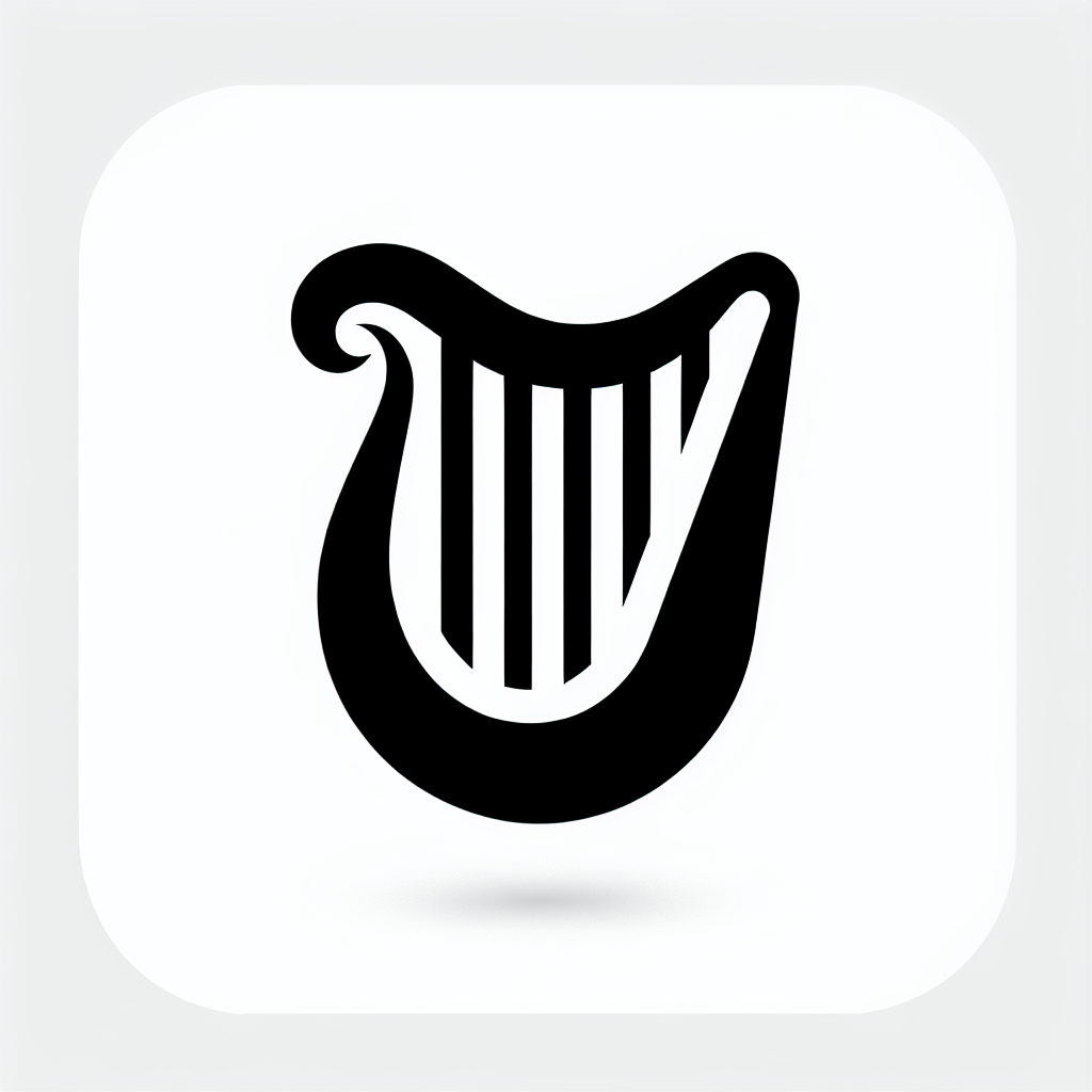 Harp Symbol Logo