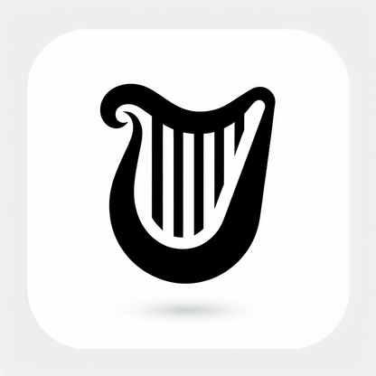 Harp Symbol Logo