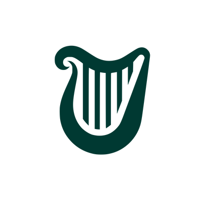 Harp Symbol Logo #003932
