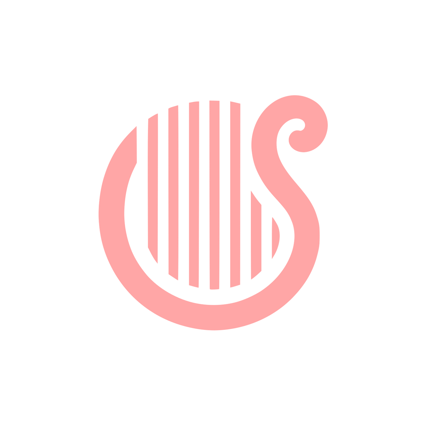 Black Harp Logo #ffa6a6