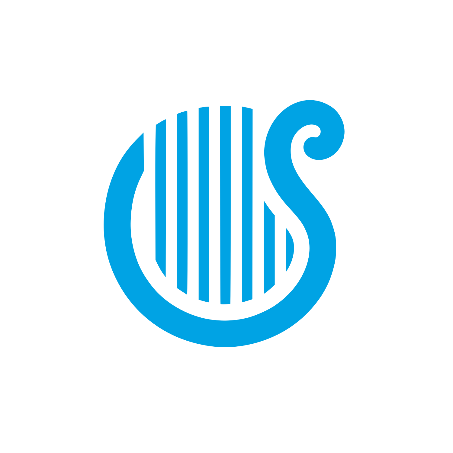 Black Harp Logo #00a3e4