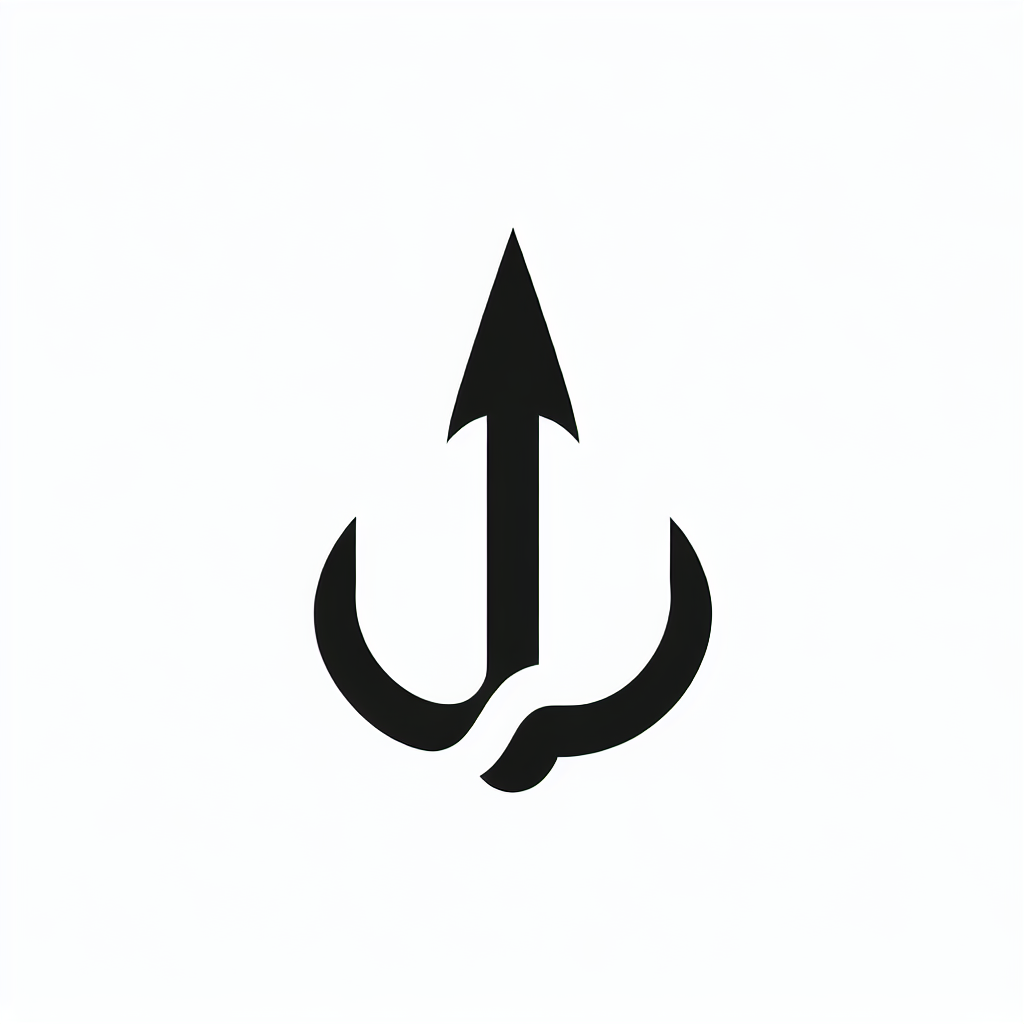 Harpoon Fishing Logo