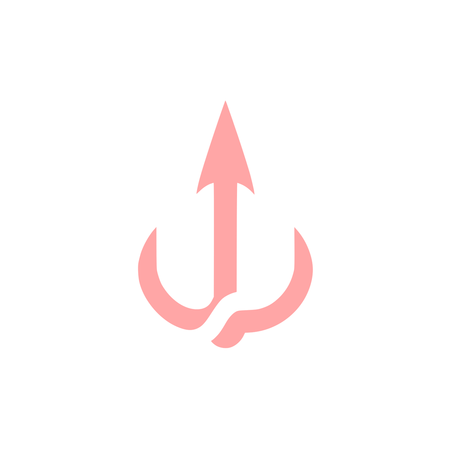 Harpoon Fishing Logo #ffa6a6