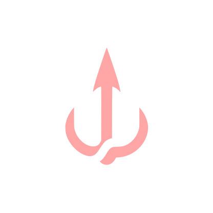 Harpoon Fishing Logo #ffa6a6