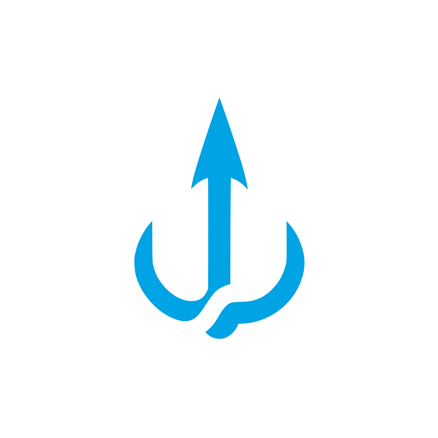 Harpoon Fishing Logo #00a3e4