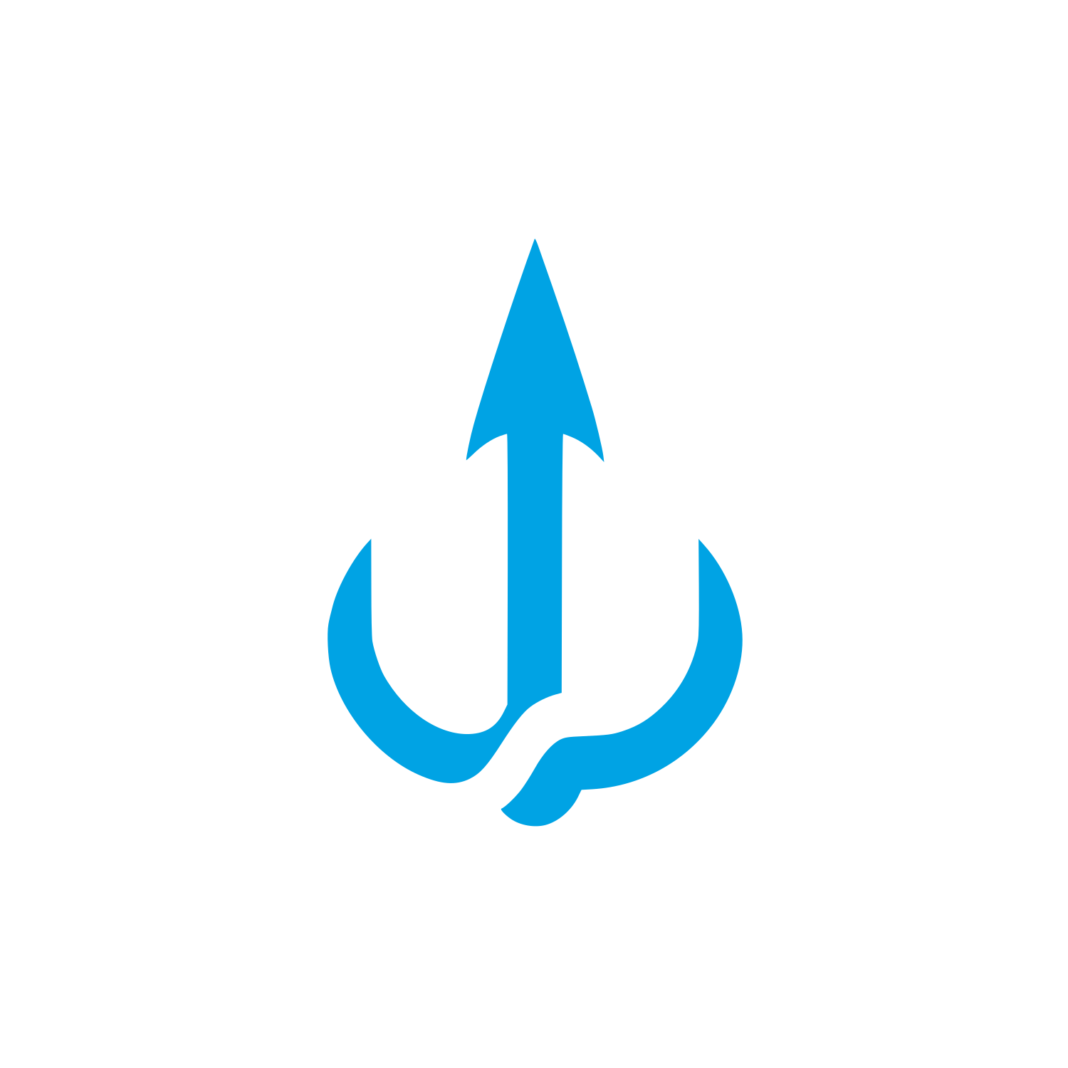 Harpoon Fishing Logo #00a3e4