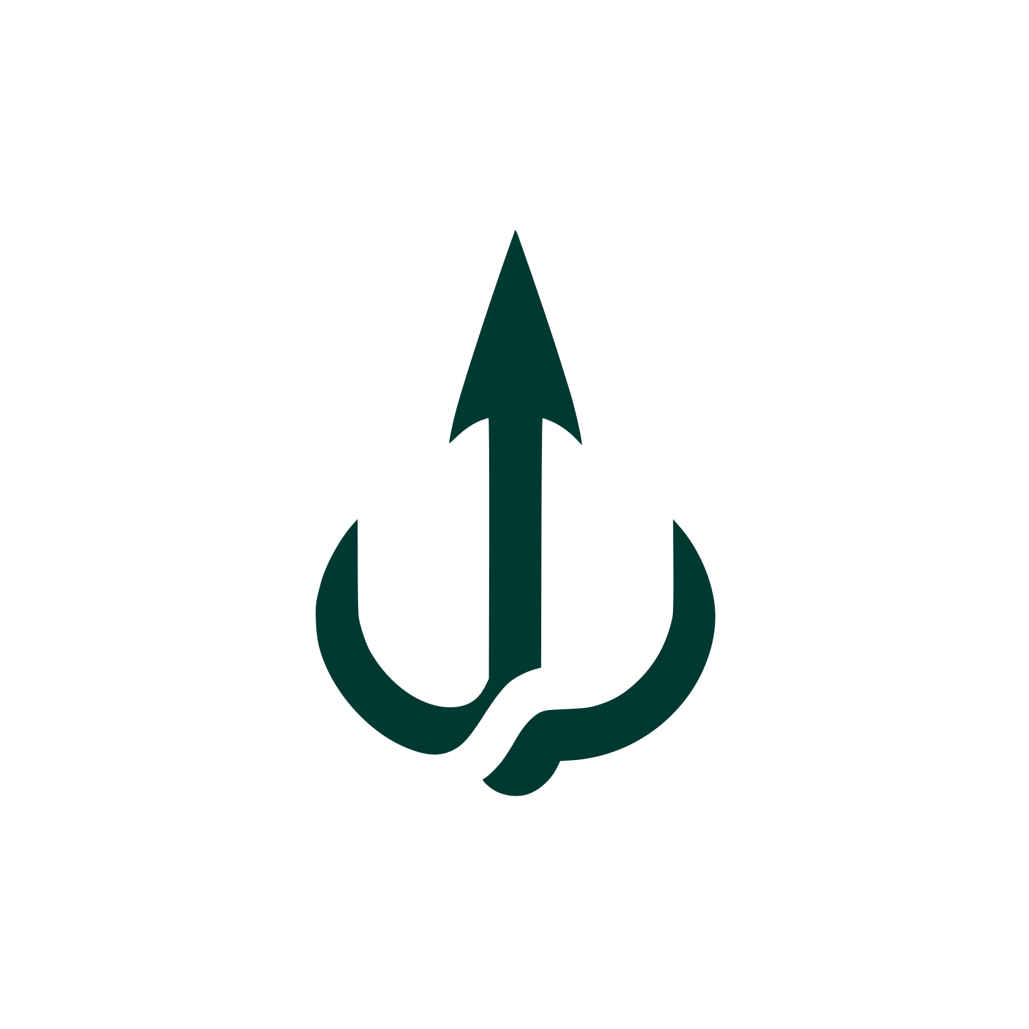Harpoon Fishing Logo #003932