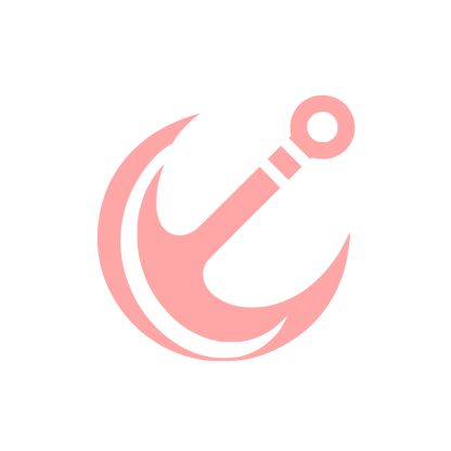 Anchor Fishing Logo #ffa6a6