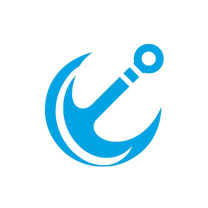 Anchor Fishing Logo #00a3e4