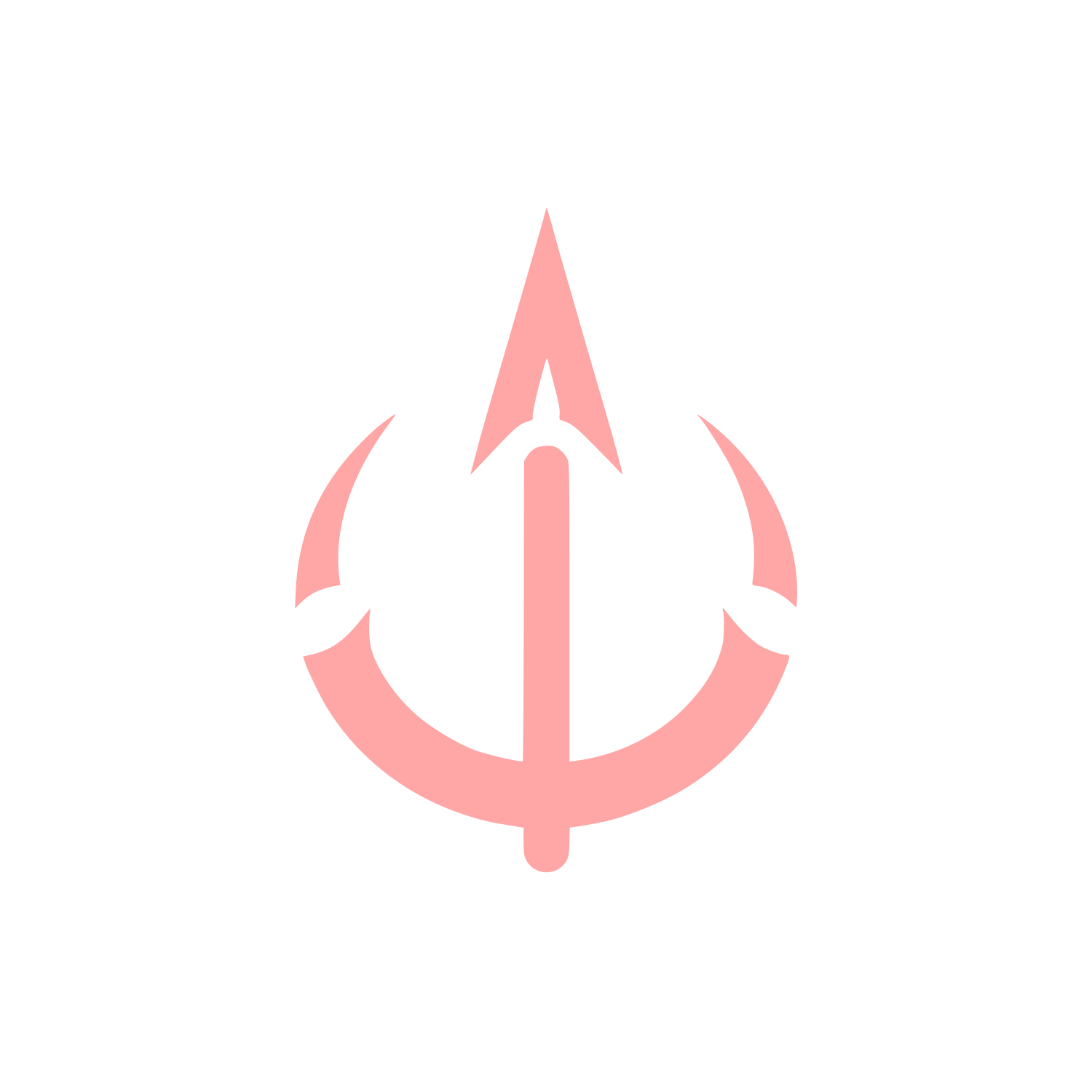 Anchor Fishing Logo #ffa6a6