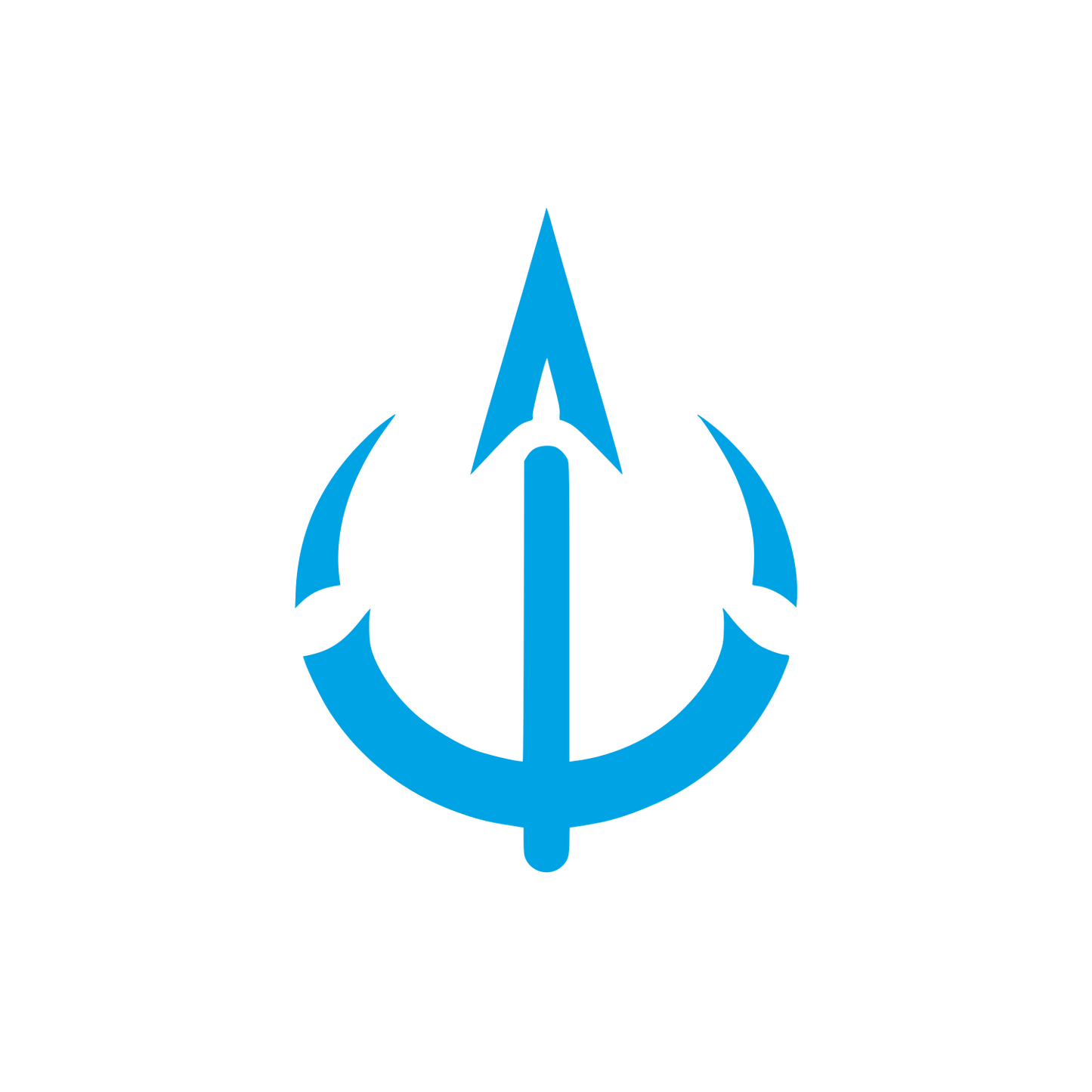 Anchor Fishing Logo #00a3e4