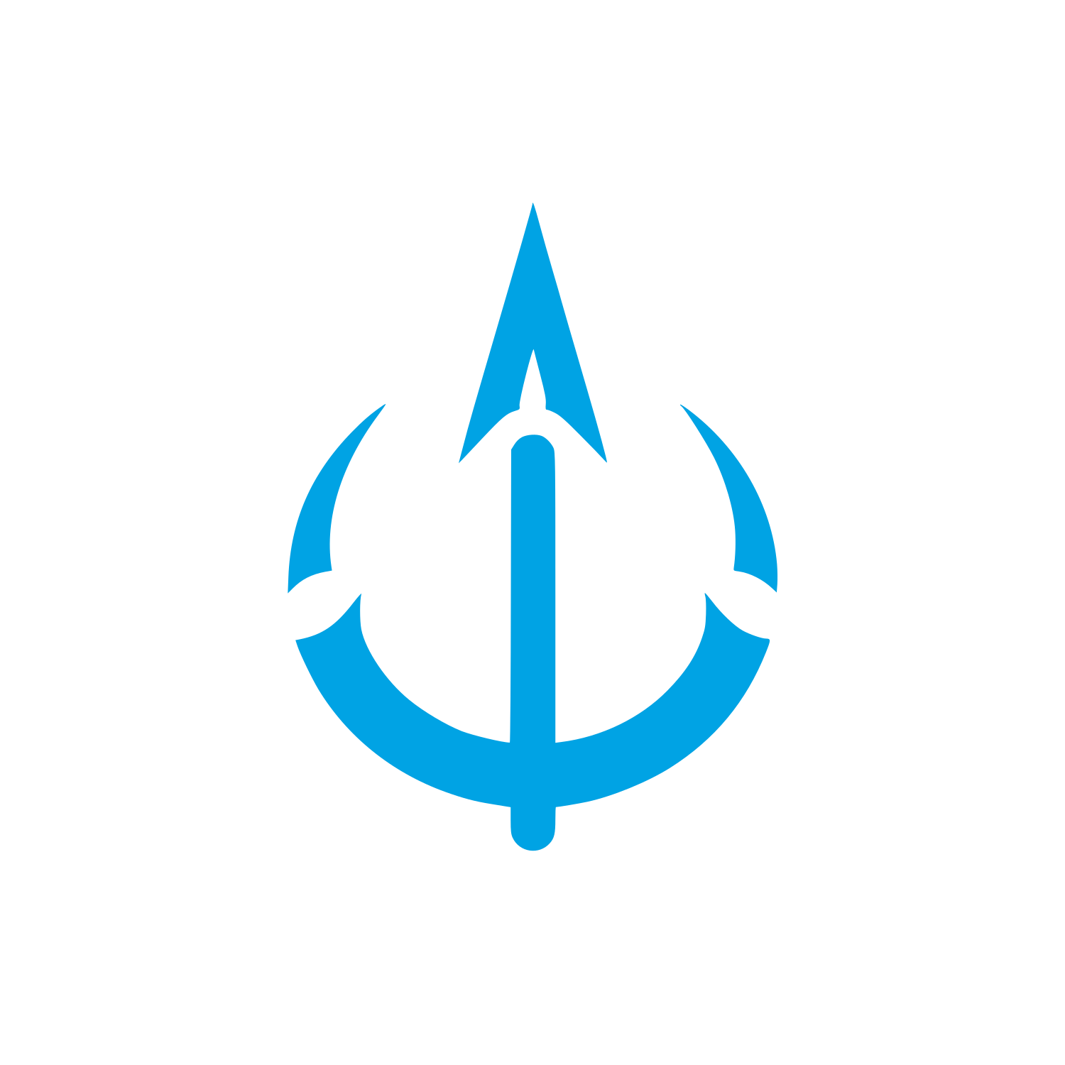 Anchor Fishing Logo #00a3e4