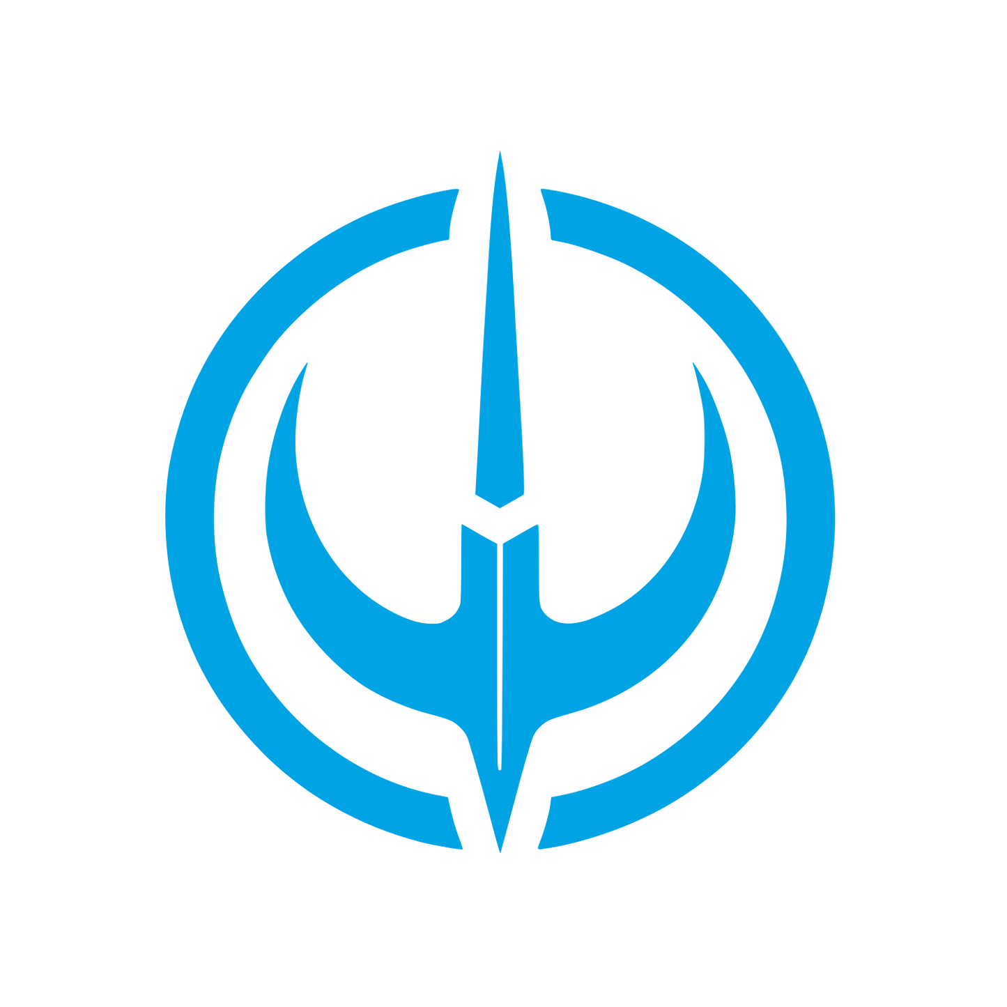 Anchor Fishing Logo #00a3e4